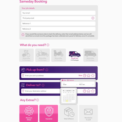 Sameday-UX Version-B